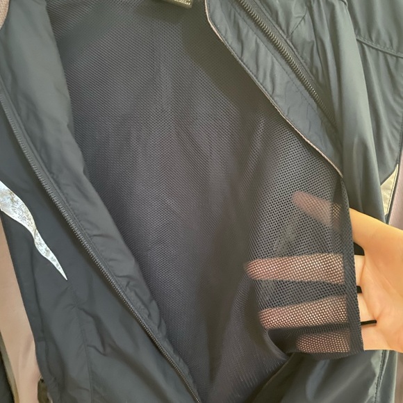 Nike Reflective Navy and Purple Windbreaker Zip Up Jacket Size S - Picture 2 of 6